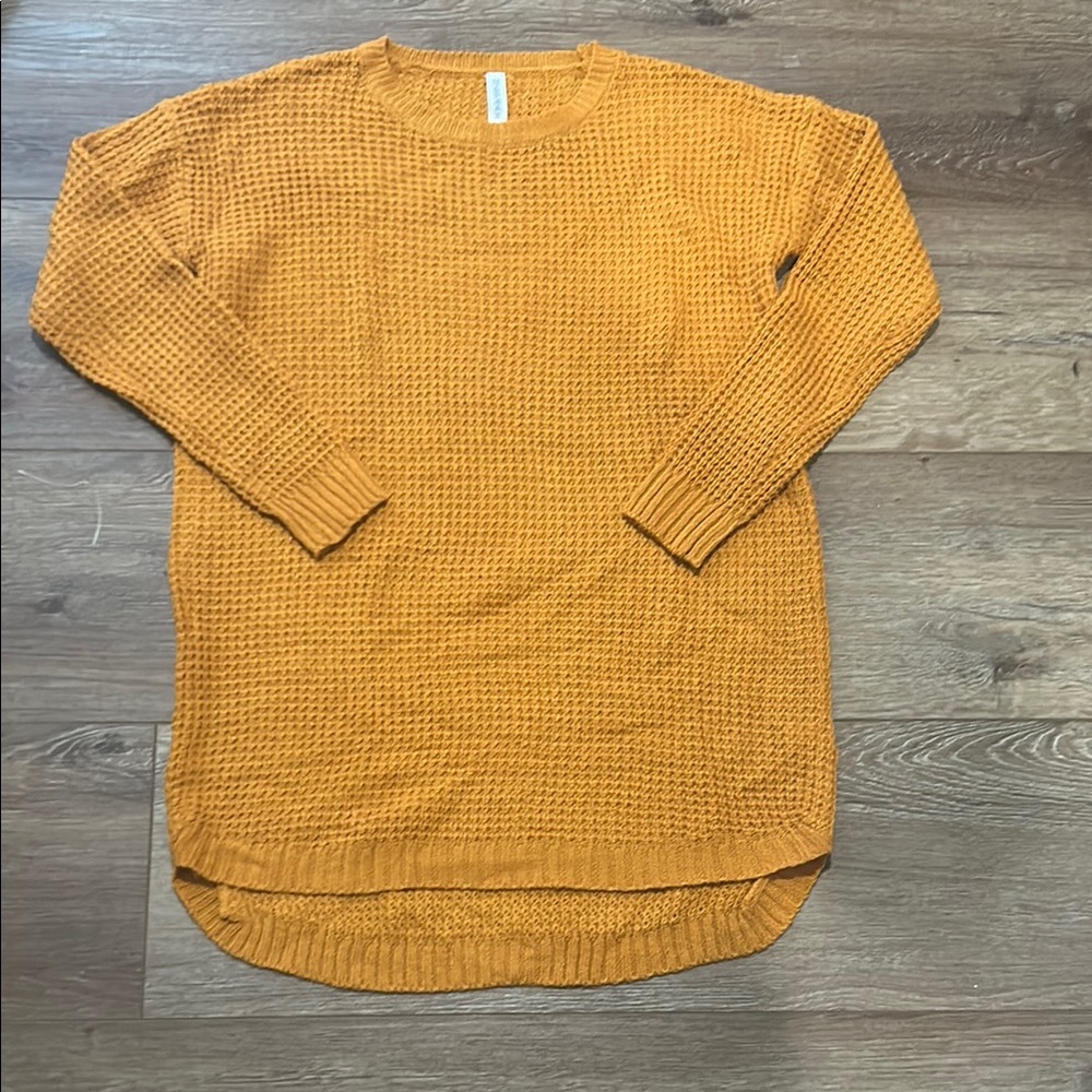 Cozy Orange Knit Sweater